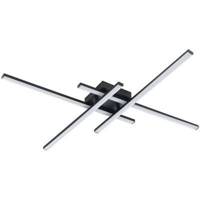 EGLO LED Deckenleuchte VASCELLA Schwarz 740x740mm 4000K 2500lm EGLO LED Deckenleuchte VASCELLA Schwarz 740x740mm 4000K 2500lm