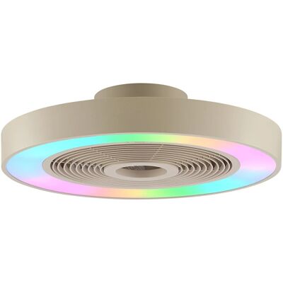 Brilliant LED-Deckenleuchte Catania mit Ventilator Beige Ø 48,6 cm Brilliant LED-Deckenleuchte Catania mit Ventilator Beige Ø 48,6 cm