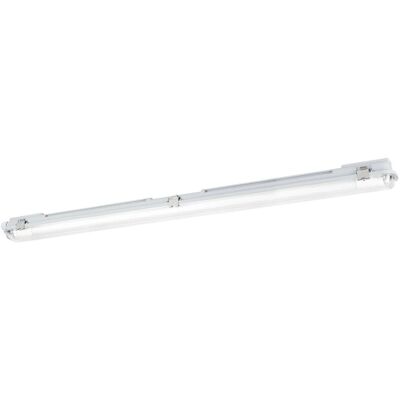 Eglo Feuchtraumleuchte Eco Tube-E 1-flammig 6 cm x 128,5 cm Grau Eglo Feuchtraumleuchte Eco Tube-E 1-flammig 6 cm x 128,5 cm Grau