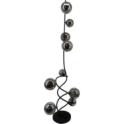 Globo LED-Stehleuchte Riha Ø 25 cm Metall Schwarz Matt Globo LED-Stehleuchte Riha Ø 25 cm Metall Schwarz Matt
