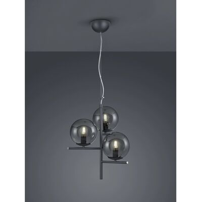 Trio Deckenlampe Pure Anthrazit 3-flammig E14 Fassung Trio Deckenlampe Pure Anthrazit 3-flammig E14 Fassung