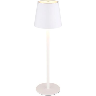 Globo LED-Tischleuchte Vannie Metall Weiß Matt Ø 10,6 cm x 36 cm Globo LED-Tischleuchte Vannie Metall Weiß Matt Ø 10,6 cm x 36 cm