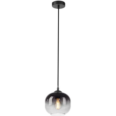 Leuchten Direkt ZEA Pendelleuchte - Rauchglas, Schwarz - Moderner Stil Leuchten Direkt ZEA Pendelleuchte - Rauchglas, Schwarz - Moderner Stil