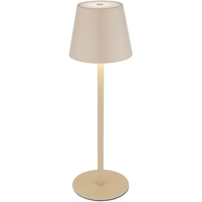 Globo LED-Tischleuchte Vannie I Metall Sandfarben Matt Ø 11,5 cm x 35,5 cm Globo LED-Tischleuchte Vannie I Metall Sandfarben Matt Ø 11,5 cm x 35,5 cm