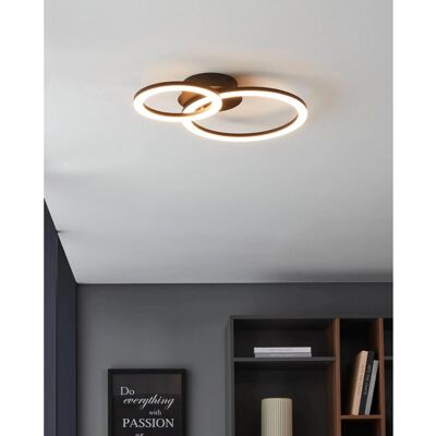 Eglo LED-Deckenleuchte Parrapos-Z 44,5 cm x 30 cm Weiß Schwarz Eglo LED-Deckenleuchte Parrapos-Z 44,5 cm x 30 cm Weiß Schwarz