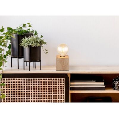 Globo Lighting Erna Holz Tischlampe - E27, 10cm Globo Lighting Erna Holz Tischlampe - E27, 10cm