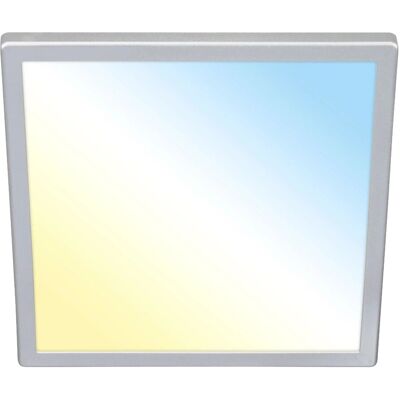 Briloner LED-Deckenleuchte Kada CCT Ultraflach 29,5 x 29,5 x 2,8 cm Chrom Matt Briloner LED-Deckenleuchte Kada CCT Ultraflach 29,5 x 29,5 x 2,8 cm Chrom Matt