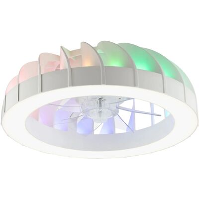 Brilliant LED-Deckenleuchte Fanora mit Ventilator Weiß Ø 46 cm Brilliant LED-Deckenleuchte Fanora mit Ventilator Weiß Ø 46 cm