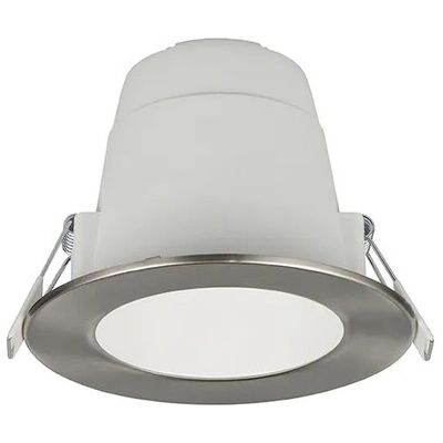 Trio LED-Einbauleuchten Virunga Nickel Matt Ø 11 cm Trio LED-Einbauleuchten Virunga Nickel Matt Ø 11 cm