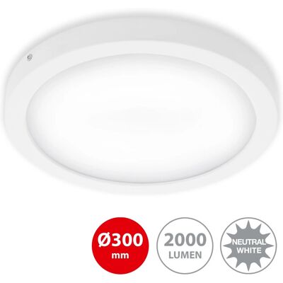 BRILONER LED-Deckenleuchte - 30cm, 21W, Weiß - LED Deckenleuchte BRILONER LED-Deckenleuchte - 30cm, 21W, Weiß - LED Deckenleuchte
