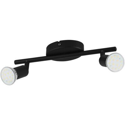 Eglo Spot Buzz-LED 2-flammig 28,5 cm x 6,5 cm Schwarz Eglo Spot Buzz-LED 2-flammig 28,5 cm x 6,5 cm Schwarz