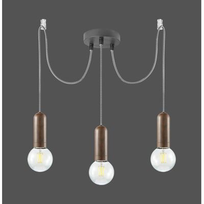 Just Light.Pendelleuchte Turn me 3-flammig Rost Just Light.Pendelleuchte Turn me 3-flammig Rost