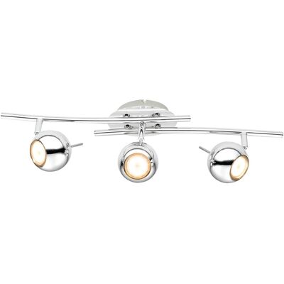LED-Deckenstrahler Scordia 3-flammig Chrom 3x GU10 3,5W Warmweiß 370 lm ca. 54cm LED-Deckenstrahler Scordia 3-flammig Chrom 3x GU10 3,5W Warmweiß 370 lm ca. 54cm