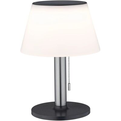 Paulmann Solar-LED-Tischleuchte Lillesol Weiß/Silber Ø 20 cm x 28 cm Paulmann Solar-LED-Tischleuchte Lillesol Weiß/Silber Ø 20 cm x 28 cm
