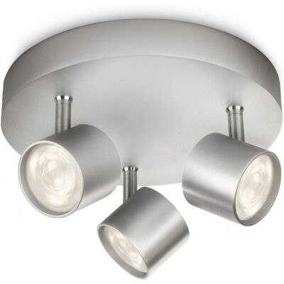 Philips LED-Spot 3er Star Silber Philips LED-Spot 3er Star Silber