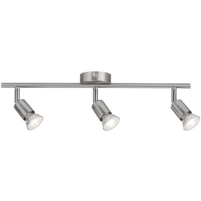 Deckenstrahler 3-flammig Metall Nickel matt ca. 48,5 cm Deckenstrahler 3-flammig Metall Nickel matt ca. 48,5 cm