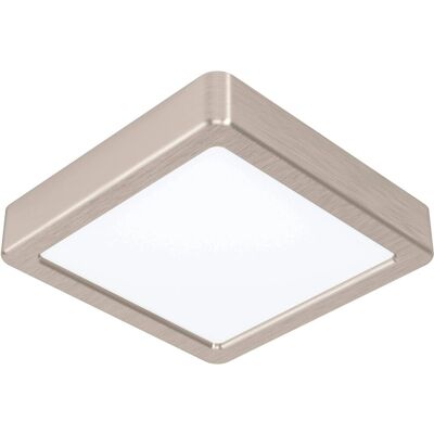 Eglo LED Aufbauleuchte Fueva 5 Weiß-Nickel matt eckig 11 W Eglo LED Aufbauleuchte Fueva 5 Weiß-Nickel matt eckig 11 W