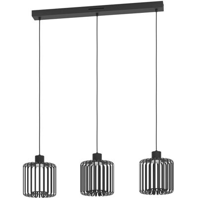 Eglo LED-Pendelleuchte Ginestrone-Z RGB/CCT 79,3 cm x 25,3 cm Schwarz - Weiß Eglo LED-Pendelleuchte Ginestrone-Z RGB/CCT 79,3 cm x 25,3 cm Schwarz - Weiß