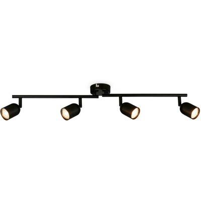 Briloner Tabo Spot - Verstellbar 4 LED GU10 - Metall Schwarz - Spotlight Briloner Tabo Spot - Verstellbar 4 LED GU10 - Metall Schwarz - Spotlight