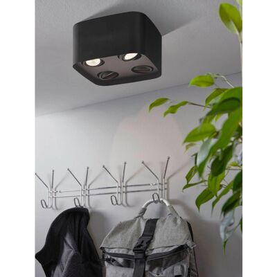 Eglo Deckenleuchte Caminales-Z 4-flammig 5 W Schwarz Eglo Deckenleuchte Caminales-Z 4-flammig 5 W Schwarz