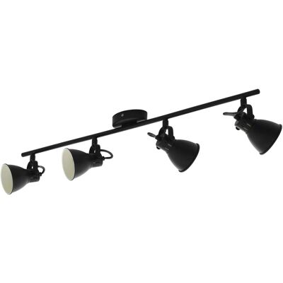 Eglo Spotleuchte Seras 2 4-flammig GU10 Schwarz 3 W Eglo Spotleuchte Seras 2 4-flammig GU10 Schwarz 3 W