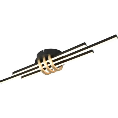 Reality LED Deckenleuchte Cinto 81 cm x 10 cm x 18 cm Schwarz-Gold Reality LED Deckenleuchte Cinto 81 cm x 10 cm x 18 cm Schwarz-Gold