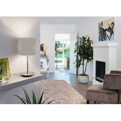 Eglo Tischleuchte Pasteri 1-flammig Nickel-Taupe matt E14 40 W Eglo Tischleuchte Pasteri 1-flammig Nickel-Taupe matt E14 40 W
