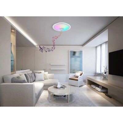 Globo Lighting Dunny Weiß Dimmbar LED Deckenleuchte - 41371-24 Globo Lighting Dunny Weiß Dimmbar LED Deckenleuchte - 41371-24
