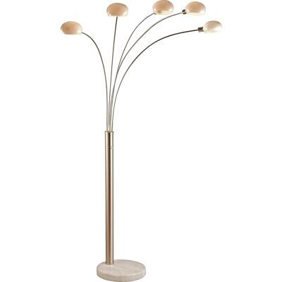 Globo Lighting Nickel Stehlampe - Klassischer Stil - 5 E14 Birnen Globo Lighting Nickel Stehlampe - Klassischer Stil - 5 E14 Birnen