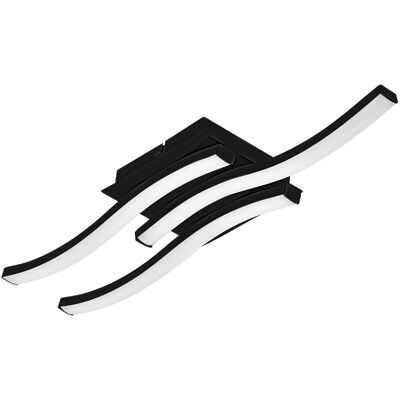 Eglo LED-Wandleuchte Cabezas-E 3.000 K 7,5 cm x 43,5 cm Schwarz Eglo LED-Wandleuchte Cabezas-E 3.000 K 7,5 cm x 43,5 cm Schwarz