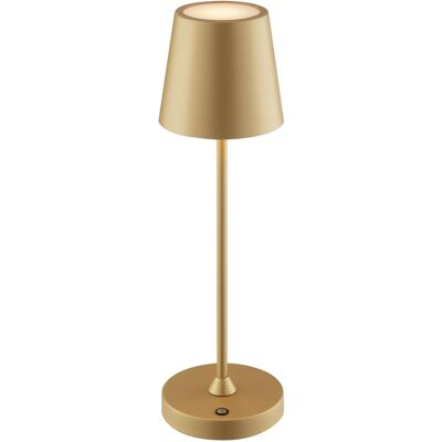 Brilliant Tischleuchte LED Elora 11cm Gold matt Brilliant Tischleuchte LED Elora 11cm Gold matt