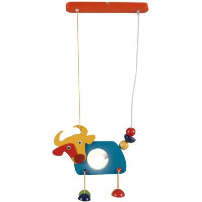Näve Kinderpendelleuchte Kuh Emma Bunt 85 cm x 37 cm x 5 cm Näve Kinderpendelleuchte Kuh Emma Bunt 85 cm x 37 cm x 5 cm