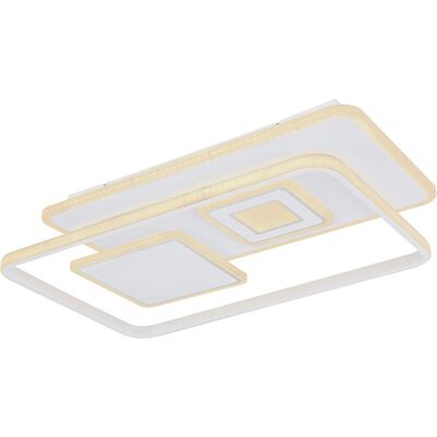 Globo Roderick Weiß LED Deckenleuchte mit Dimmer, Nachtmodus, Fernbedienung Globo Roderick Weiß LED Deckenleuchte mit Dimmer, Nachtmodus, Fernbedienung