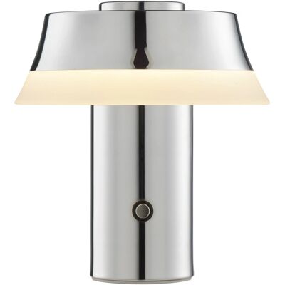 Brilliant Tischleuchte LED Kinich 15cm Chrom Brilliant Tischleuchte LED Kinich 15cm Chrom