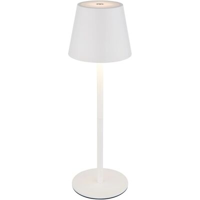 Globo LED-Tischleuchte Vannie I Metall Weiß - Matt Ø 11,5 cm x 35,5 cm Globo LED-Tischleuchte Vannie I Metall Weiß - Matt Ø 11,5 cm x 35,5 cm