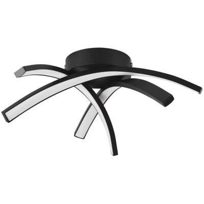 Eglo LED-Deckenleuchte Destro-E 4.000 K 10 cm x 35,5 cm Schwarz Eglo LED-Deckenleuchte Destro-E 4.000 K 10 cm x 35,5 cm Schwarz