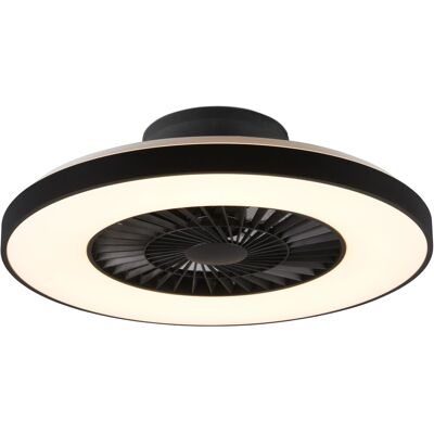 Reality LED-Deckenleuchte Halmstad integr. Ventilator Schwarz Matt Reality LED-Deckenleuchte Halmstad integr. Ventilator Schwarz Matt