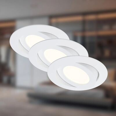 BRILONER - 3er-Set LED Einbaustrahler - Ø10.6 cm - 4.8 W - LED Einbauleuchte BRILONER - 3er-Set LED Einbaustrahler - Ø10.6 cm - 4.8 W - LED Einbauleuchte