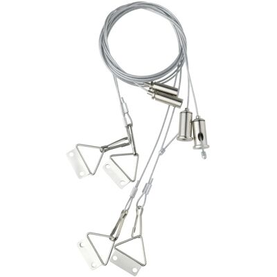 Eglo Seilaufhängung Suspension 150 cm Silber Eglo Seilaufhängung Suspension 150 cm Silber