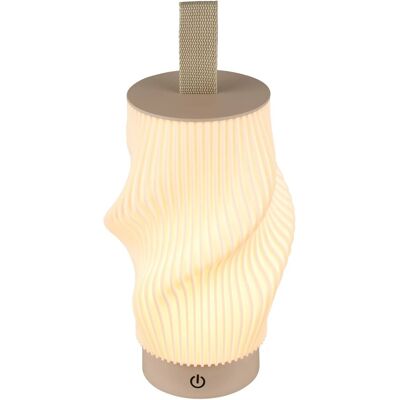 Brilo Akku-Tischleuchte Tubi Dimmbar Touch Beige Brilo Akku-Tischleuchte Tubi Dimmbar Touch Beige