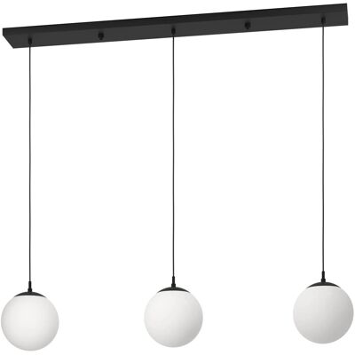 Eglo Pendelleuchte Rondo 3-flammig Schwarz 110 cm x 121 cm Eglo Pendelleuchte Rondo 3-flammig Schwarz 110 cm x 121 cm