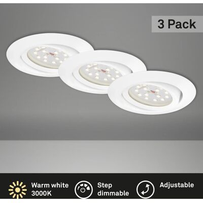 BRILONER - LED recessed light - Ø8.2 cm - Weiß - Innenleuchte BRILONER - LED recessed light - Ø8.2 cm - Weiß - Innenleuchte