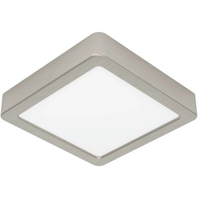 Eglo LED-Deckenleuchte Fueva 5 Nickelfarben Matt 16 cm x 16 cm Eglo LED-Deckenleuchte Fueva 5 Nickelfarben Matt 16 cm x 16 cm