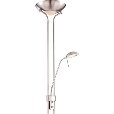 Globo - Moderne Nickel Stehlampe mit verstellbarem Arm - Lampentyp: Stehlampe Globo - Moderne Nickel Stehlampe mit verstellbarem Arm - Lampentyp: Stehlampe