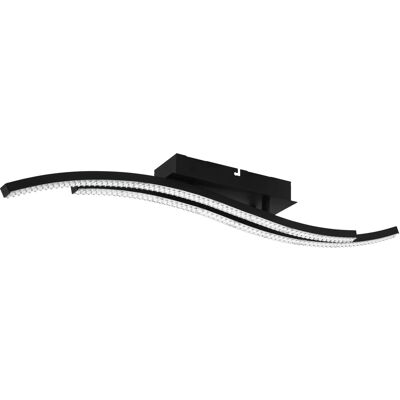 Eglo LED Deckenleuchte Lejias Länge 78 cm Schwarz-Transparent Eglo LED Deckenleuchte Lejias Länge 78 cm Schwarz-Transparent