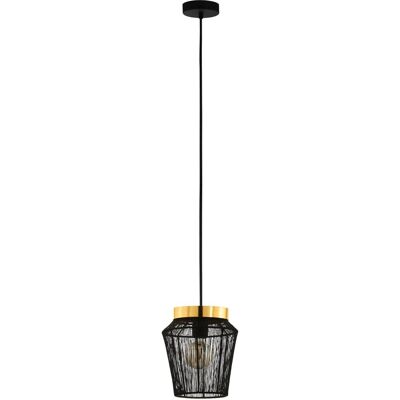 Eglo Hängeleuchte Escandidos 1-flammig Ø 220mm E27 40W Schwarz-Messing-Gold Eglo Hängeleuchte Escandidos 1-flammig Ø 220mm E27 40W Schwarz-Messing-Gold
