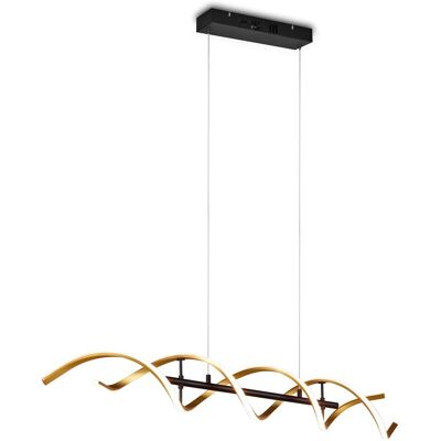 Trio Lighting Sequence Gold Deckenleuchte - Modern Dimmbar LED - 5600lm Trio Lighting Sequence Gold Deckenleuchte - Modern Dimmbar LED - 5600lm