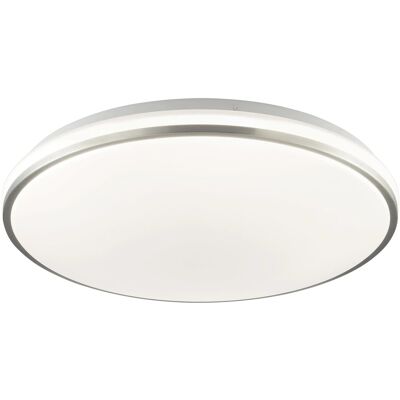 Brilliant LED Deckenleuchte Avalis Weiß/Gebürstetes Aluminium Ø 38 cm Brilliant LED Deckenleuchte Avalis Weiß/Gebürstetes Aluminium Ø 38 cm