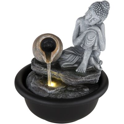 Globo 93039 Indoor-Brunnen - LED, Kunststoff, Schwarz/Grau, 31,5x39x26 cm Globo 93039 Indoor-Brunnen - LED, Kunststoff, Schwarz/Grau, 31,5x39x26 cm