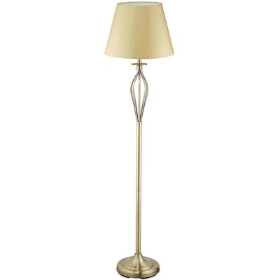Relaxdays Stehlampe Stahl Stoff Gold Antik 158 cm x 39 cm 5,9 kg Relaxdays Stehlampe Stahl Stoff Gold Antik 158 cm x 39 cm 5,9 kg